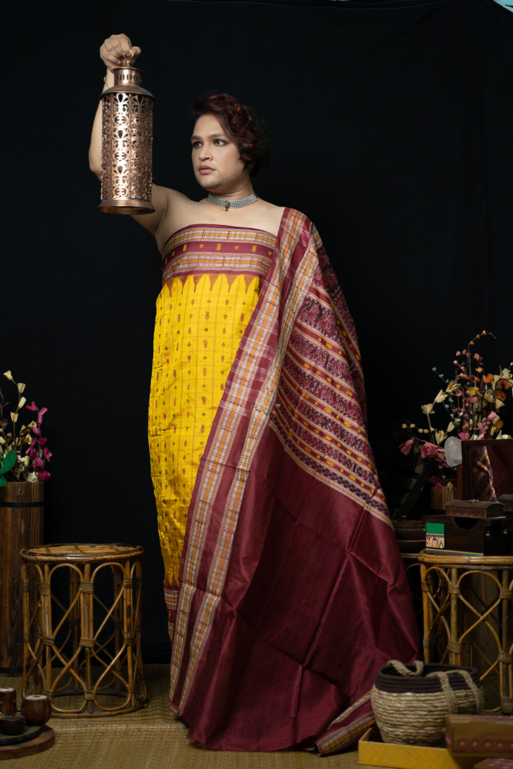 Odisha koraput weave on Noil silk - original pin by @webjournal |  Traditional indian dress, Saree designs, Ethnic fashion